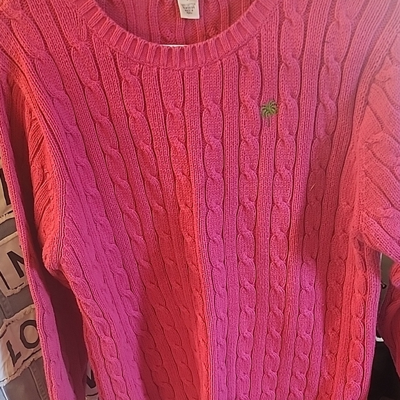 Lilly Pulitzer Sweaters - Pink Cable Knit Sweater